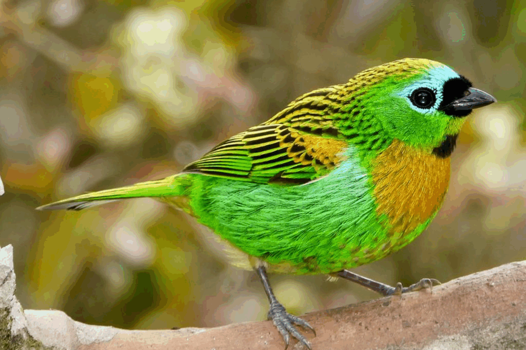 Saíra-lagarta — 
"Tangara desmaresti" — Brassy-breasted Tanager. Fotografia: Raphael Sobania