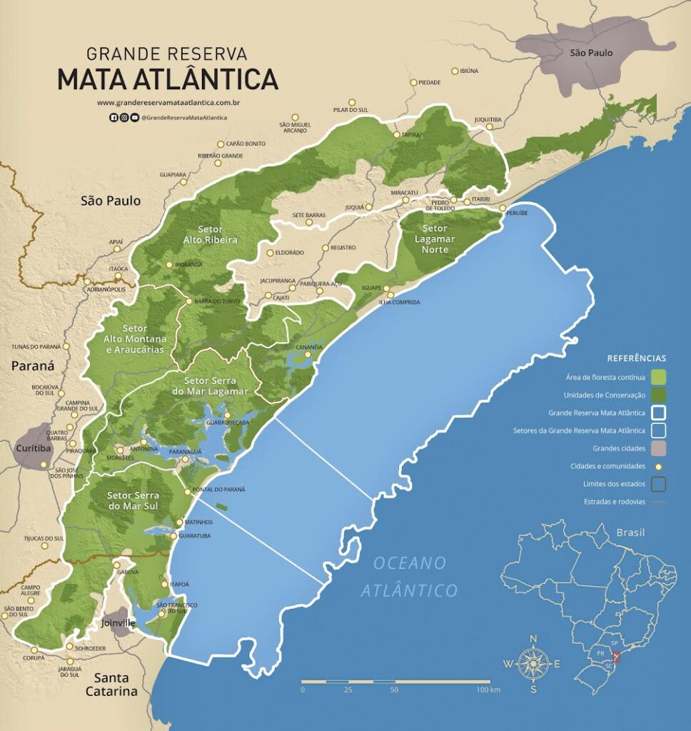 Clique aqui para ver mapas associados à Grande Reserva Mata Atlântica
