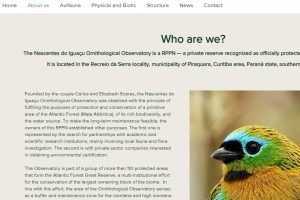 Website do Observatório Ornitológico conta agora com versão em Inglês